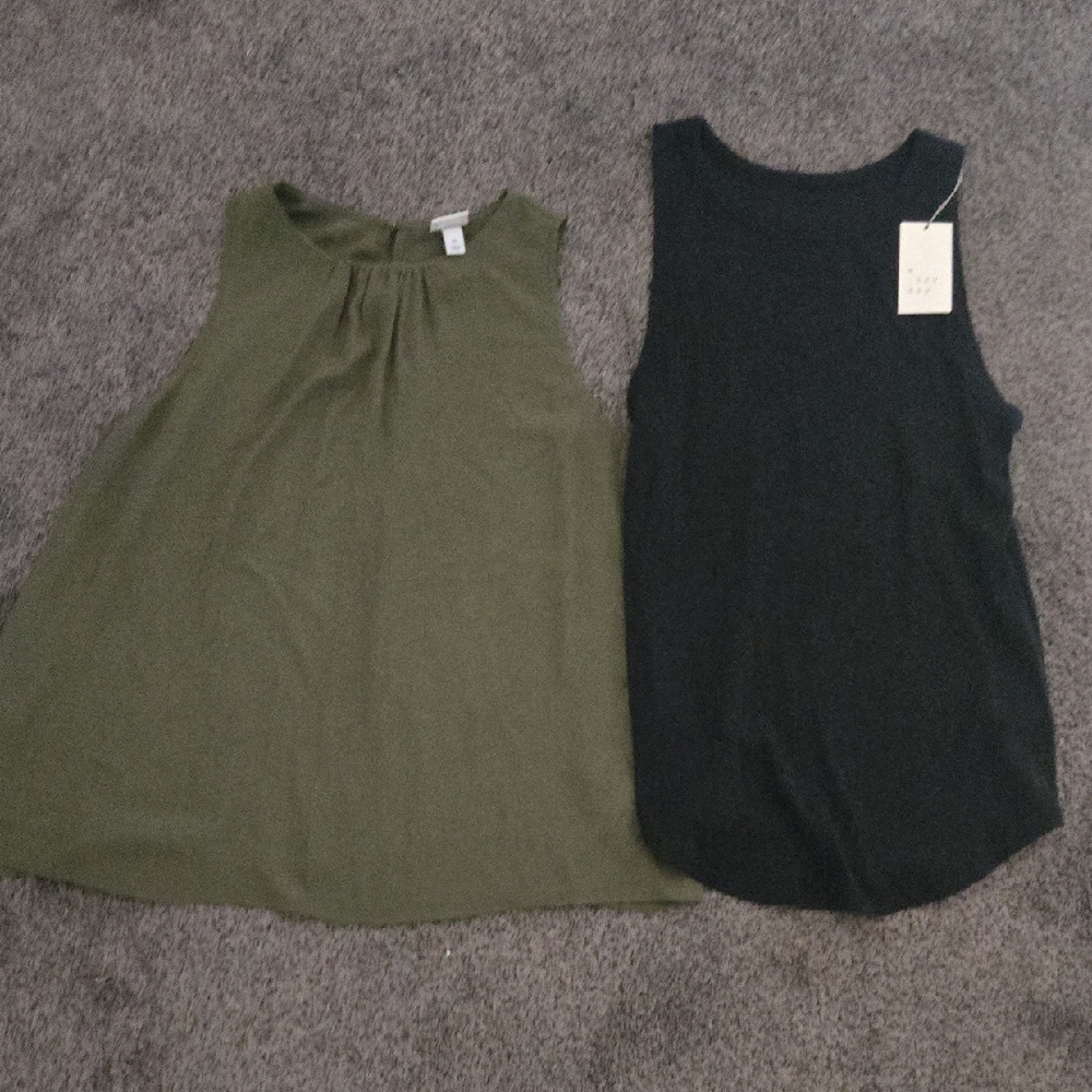 a new day Women's Tank Tops in Olive Green and Black
